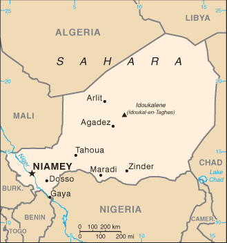 Niger-CIA WFB Map